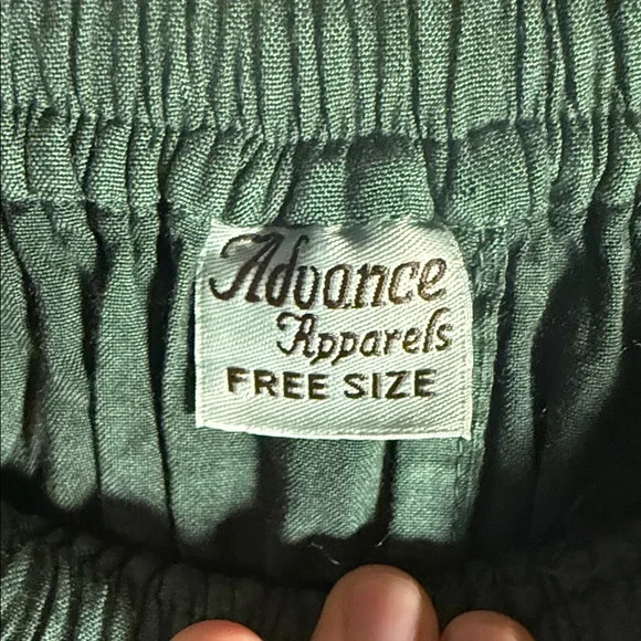 Advance Apparels Forest Green 🌳 Embroidered Boho Maxi Skirt with tie waist - Picture 3 of 10